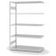 Fachbodenregal Anbauregal ORION PLUS, 2.000×1.300×600 mm, lichtgrau