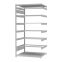 Pendelhefterregal Anbauregal ORION PLUS, 2.000×1.000×800 mm, lichtgrau