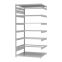 Pendelhefterregal Anbauregal ORION PLUS, 2.000×1.000×800 mm, lichtgrau