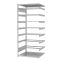 Pendelhefterregal Anbauregal ORION PLUS, 2.350×1.000×800 mm, lichtgrau