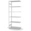Lebensmittelregal Anbauregal ORION PLUS, 2.500×1.000×500 mm, weiss