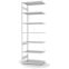 Fachbodenregal Anbauregal ORION PLUS, 3.000×1.000×600 mm, lichtgrau
