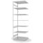 Antibakterielles Regal Anbauregal ORION PLUS, 3.000×1.000×800 mm, verkehrsweiss