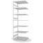 Fachbodenregal Anbauregal ORION PLUS, 3.000×1.000×800 mm, lichtgrau