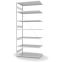 Fachbodenregal Anbauregal ORION PLUS, 3.000×1.300×800 mm, lichtgrau