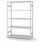 Fachbodenregal Grundregal ORION PLUS, 2.000×1.300×500 mm, lichtgrau