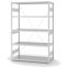 Fachbodenregal Grundregal ORION PLUS, 2.000×1.300×600 mm, lichtgrau