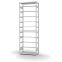 Pendelhefterregal Grundregal ORION PLUS, 3.000×1.000×400 mm, lichtgrau