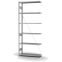 Edelstahlregal Anbauregal ORION PLUS, 2.500×1.000×300 mm, Edelstahl