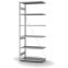 Edelstahlregal Anbauregal ORION PLUS, 2.500×1.000×500 mm, Edelstahl