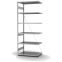 Edelstahlregal Anbauregal ORION PLUS, 2.500×1.000×600 mm, Edelstahl