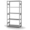 Fachbodenregal Grundregal ORION PLUS, 2.000×1.000×400 mm, verzinkt
