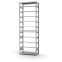 Pendelhefterregal Grundregal ORION PLUS, 3.000×1.000×400 mm, verzinkt