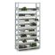 Weinflaschenregal Grundregal ORION PLUS, 2.000×1.000×300 mm, lichtgrau