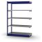 Fachboden-Rohrregal Anbauregal RR, 2.000×1.325×500 mm, verzinkt