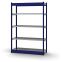 Fachboden-Rohrregal Grundregal RR, 2.000×1.325×400 mm, verzinkt