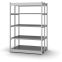 Fachboden-Rohrregal Anbauregal RR, 3.000×1.025×800 mm, verzinkt