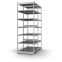 Fachboden-Rohrregal Grundregal RR, 3.000×1.325×500 mm, verzinkt