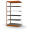 Fachboden-Rohrregal Anbauregal RR, 2.000×1.325×400 mm, verzinkt