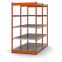 Fachboden-Rohrregal Grundregal RR, 2.000×1.025×400 mm, verzinkt