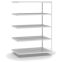 Aktenregal Anbauregal WR, 1.500×1.000×600 mm, lichtgrau