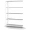 Fachbodenregal Anbauregal WR, 2.000×1.300×400 mm, lichtgrau