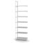 Aktenregal Anbauregal WR, 2.550×750×300 mm, lichtgrau