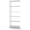 Fachbodenregal Anbauregal WR, 2.500×1.000×300 mm, lichtgrau