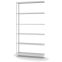 Fachbodenregal Anbauregal WR, 2.500×1.300×300 mm, lichtgrau