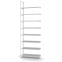 Aktenregal Anbauregal WR, 2.900×1.000×300 mm, lichtgrau