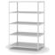 Aktenregal Grundregal WR, 1.500×1.000×600 mm, lichtgrau