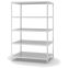 Fachbodenregal Grundregal WR, 2.000×1.300×800 mm, lichtgrau