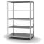 Fachbodenregal Grundregal WR, 2.000×1.300×800 mm, verzinkt