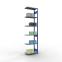 Schwerlastregal Anbauregal 3000x750x400 mm (HxBxT), 7 Fachböden, 250 kg Fachlast, Längenriegel, RAL 5010 enzianblau/verzinkt
