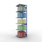 Schwerlastregal Anbauregal 3000x750x800 mm (HxBxT), 7 Fachböden, 250 kg Fachlast, Längenriegel, RAL 5010 enzianblau/verzinkt