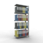 Büroregal Steckregal Anbauregal 1800x750x300 mm, 5 Fachböden, 85 kg Fachlast, Kreuzstrebe, verzinkt, mit Anschlagleiste, T-Profil Ständerrahmen MULTIplus vormontiert