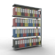 Büroregal Steckregal Anbauregal 1800x1300x300 mm, 5 Fachböden, 85 kg Fachlast, Kreuzstrebe, verzinkt, mit Anschlagleiste, T-Profil Ständerrahmen MULTIplus vormontiert