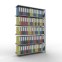 Büroregal Steckregal Anbauregal 2000x1300x300 mm, 6 Fachböden, 85 kg Fachlast, Kreuzstrebe, verzinkt, mit Anschlagleiste, T-Profil Ständerrahmen MULTIplus vormontiert