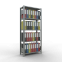 Büroregal Steckregal Grundregal 1800x750x300 mm, 5 Fachböden, 85 kg Fachlast, Kreuzstrebe, verzinkt, ohne Anschlagleiste, T-Profil Ständerrahmen MULTIplus vormontiert