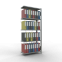 Büroregal Steckregal Anbauregal 1800x750x300 mm, 5 Fachböden, 85 kg Fachlast, Kreuzstrebe, verzinkt, ohne Anschlagleiste, T-Profil Ständerrahmen MULTIplus vormontiert