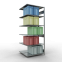 Schwerlastregal Doppel-Anbauregal 2500x1000x(2x500) mm, 2x6 Fachböden, 150 kg Fachlast, Längenriegel, verzinkt