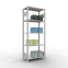 Schwerlastregal Grundregal 2000x750x400 mm, 5 Fachböden, 150 kg Fachlast, Längenriegel, RAL 7035 lichtgrau