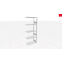 Schwerlastregal Anbauregal 2750x1000x600, 6 Ebenen, 150 kg Fachlast, Längenriegel, RAL 7035 lichtgrau