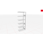 Schwerlastregal Anbauregal 2750x1000x400, 7 Ebenen, 150 kg Fachlast, Längenriegel, RAL 7035 lichtgrau