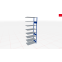 Schwerlastregal Anbauregal 2750x1000x300, 9 Ebenen, 150 kg Fachlast, Kreuzstrebe, RAL 5010 enzianblau/verzinkt