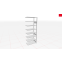 Schwerlastregal Anbauregal 2750x1000x400, 9 Ebenen, 250 kg Fachlast, Längenriegel, RAL 7035 lichtgrau