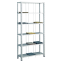 Fädelstäberegal Grundregal 1800x900x350 mm (HxBxT), Typ 70 kg, RAL 7035 lichtgrau, 5 Fachböden