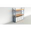 Schwerlastregal Palettenregal NEDCON 2.500x3.600x1.100 mm (HxBxT), Grundregal, 3 Lagerebenen, 4.700 kg Fachlast, mit Spanplatten