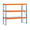 Weitspannregal W100 Grundregal 2000x1785x1000 mm (HxBxT) 3 Ebenen mit Stahlpaneelen, Fachlast 670 kg