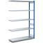 Fachbodenregale Typ EL - Fachlast 100 kg Stützen RAL 5010 Enzianblau, übrige Regalbauteile, 1008×424×2000 mm